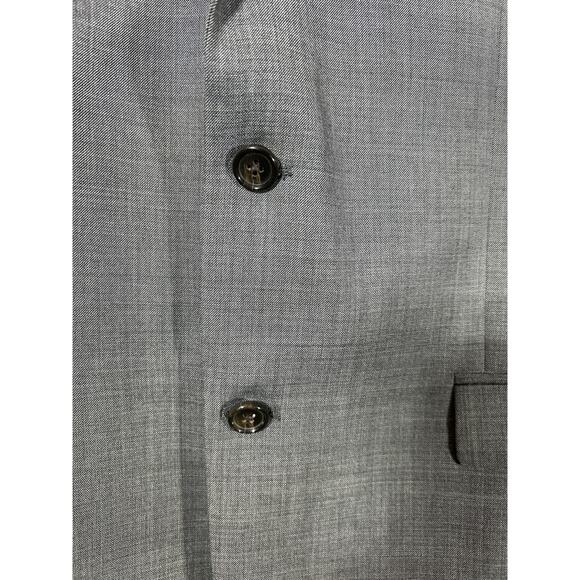 Ralph Lauren LRL Sport Coat 44L Gray Wool Made in Canada Lined Suit Stretch - Picture 4 of 16